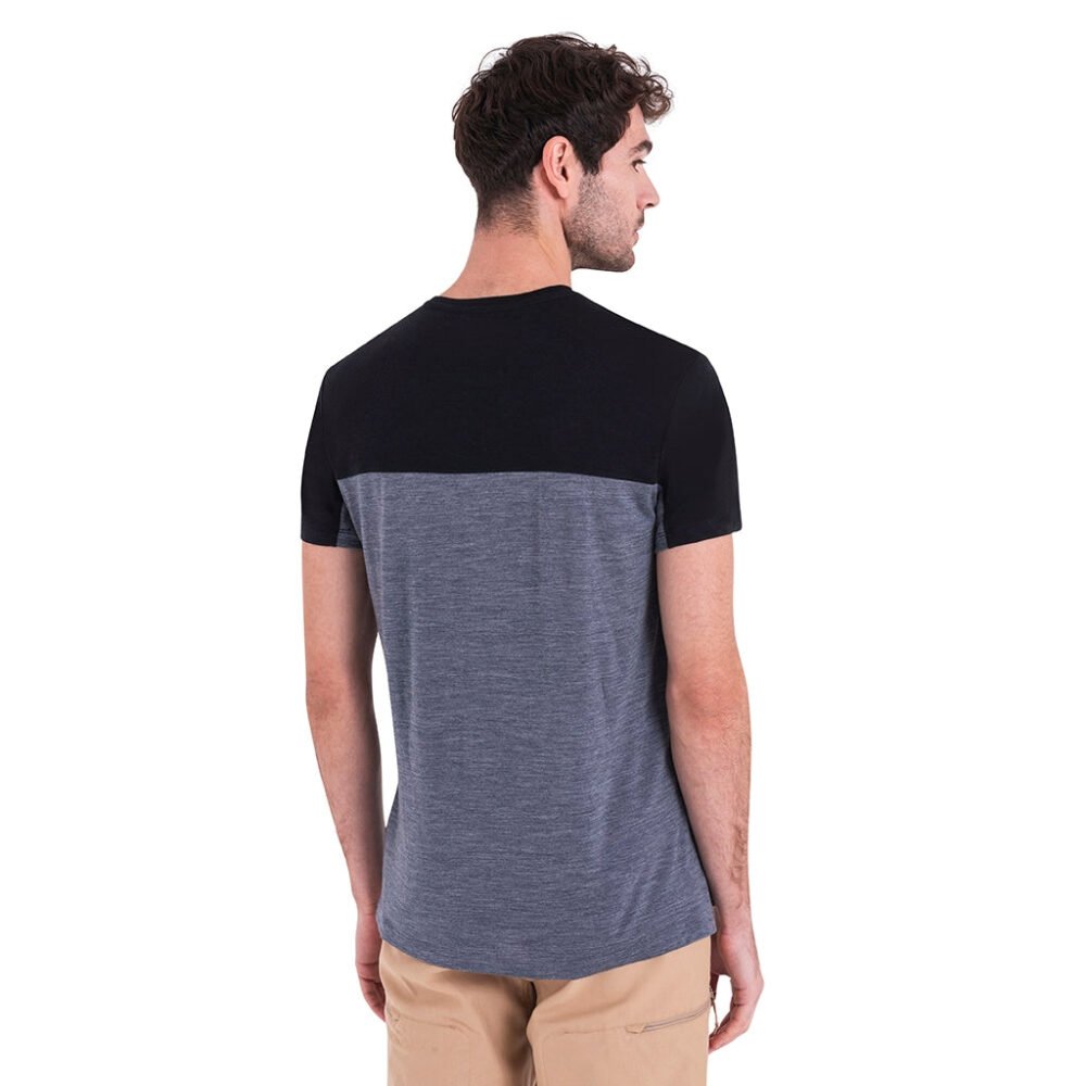 Icebreaker Men's Merino 125 Cool-Lite Sphere III Short Sleeve Tee Colour Block - Image 2