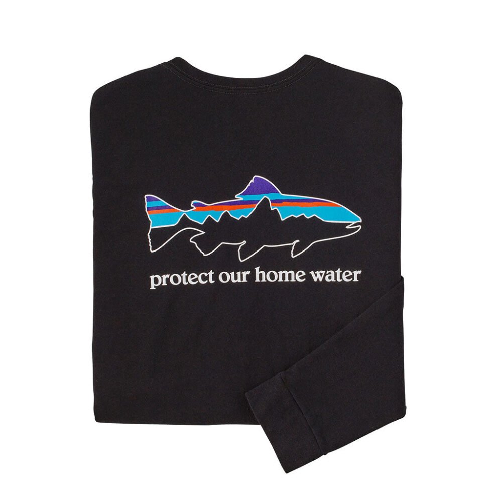 Patagonia Men's Long Sleeved Home Water Trout Responsibili-Tee