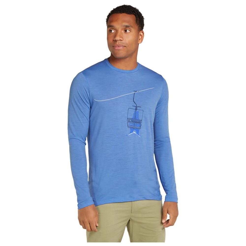 Icebreaker Men's Merino 150 Tech Lite III Long Sleeve Tee Bear Lift - Image 2