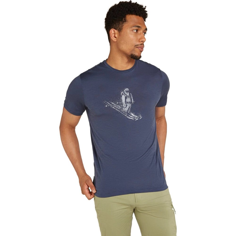 Icebreaker Men's Merino 150 Tech Lite III Tee Skiing Yeti - Image 2